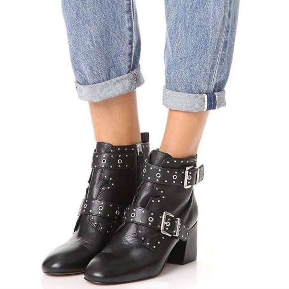 Rebecca Minkoff Shoes - Rebecca Minkoff‎ Logan Studded Booties Black Size 9